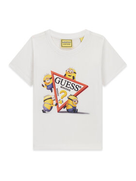 Guess Jeans Guess Jeans T-Shirt N6YI28 K6652 Bílá Regular Fit