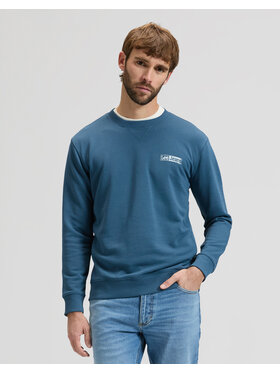 Lee Lee Bluza SMALL LOGO SWS Niebieski Regular Fit