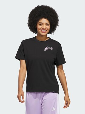 adidas adidas T-Shirt MIND BODY & SPIRIT(S) GRAPHIC Czarny Regular Fit