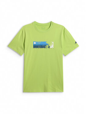 4F 4F T-Shirt BEACHWEAR Zielony jasny Regular Fit