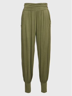 Deha Deha Pantaloni trening Harem A00215 Verde Loose Fit