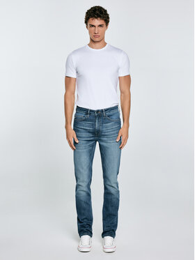 BIG STAR BIG STAR Jeansy TERRY HIGH WAIST Niebieski Slim Fit