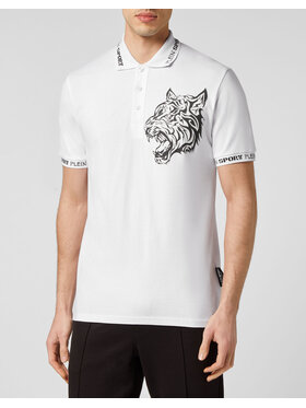 Plein Sport Plein Sport Polo 1531 Biały Slim Fit