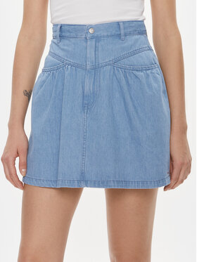 Tommy Jeans Tommy Jeans Farmer szoknya Chambray DW0DW17440 Kék Regular Fit