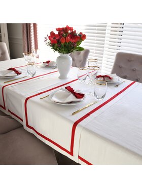 Roseberry Home Roseberry Home Bieżnik Red Stripes Czerwony