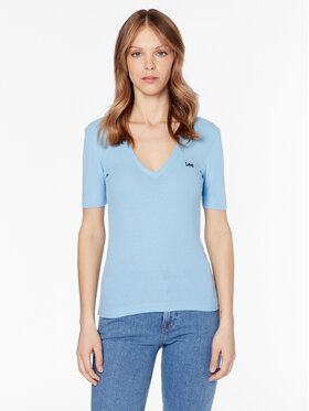Lee Lee T-Shirt L49FIPA32 112333690 Błękitny Slim Fit