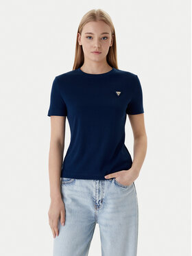 Guess Guess Tričko V6RI17 KD741 Tmavomodrá Regular Fit