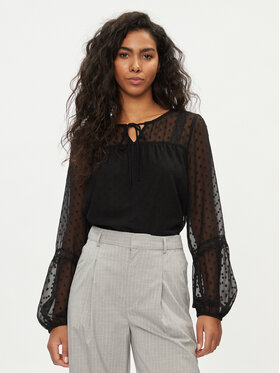 Vila Vila Блузка Edee 14079577 Чорний Regular Fit