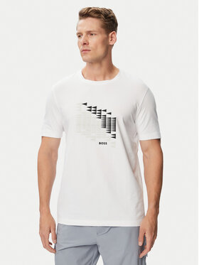 BOSS BOSS T-Shirt Network Flag 50566853 Weiß Regular Fit