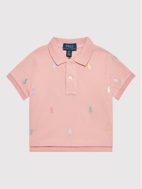 Polo Ralph Lauren Polo Ralph Lauren Тениска с яка и копчета 313869510001 Розов Boxy Fit