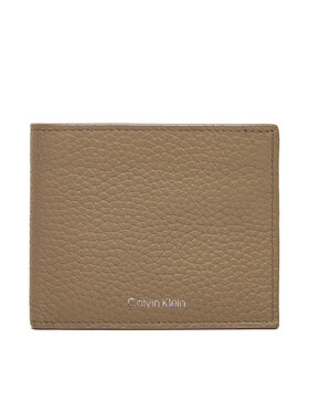 Calvin Klein Calvin Klein Muški novčanik Ck Leather Billfold W Zip Coin LV04D1028G Bež