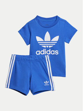 adidas adidas Set tricou și pantaloni scurți JC6581 Albastru Regular Fit