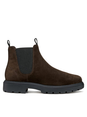 Geox Geox Kotníková obuv s elastickým prvkem U Spherica Ec7 U46FRA 00022 C6006 Hnědá
