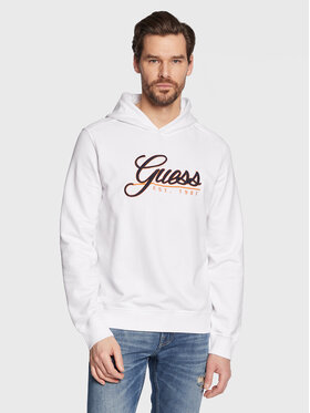 Guess Guess Bluza Beau M3GQ36 KBK32 Biały Slim Fit