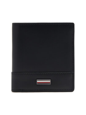 Tommy Hilfiger Tommy Hilfiger Liels vīriešu maks Th Corp Trifold AM0AM13247 Melns