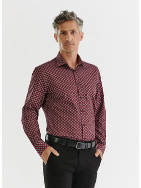 Pako Lorente Pako Lorente Koszula P23WF-1X-019 Bordowy Slim Fit