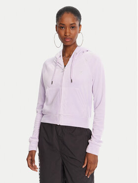 Juicy Couture Juicy Couture Majica dugih rukava Madison JCWA122001 Ljubičasta Slim Fit