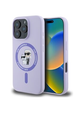 KARL LAGERFELD KARL LAGERFELD Etui na telefon iPhone 16 Pro Fioletowy