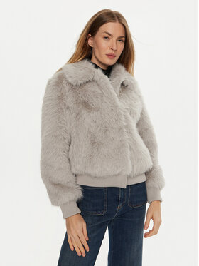 Guess Guess Kožušina Soave W4BL11 WGHT0 Sivá Regular Fit