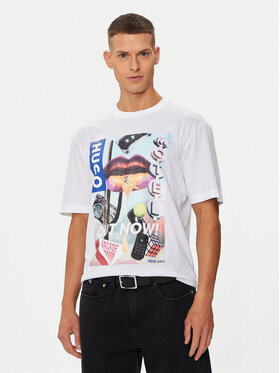 HUGO Hugo T-shirt Narcado 50513316 Bijela Relaxed Fit