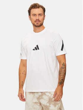 adidas adidas T-Shirt Z.N.E. JE3078 Biały Regular Fit
