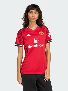 adidas adidas Koszulka techniczna Manchester United 25/26 Home Jersey Czerwony Regular Fit