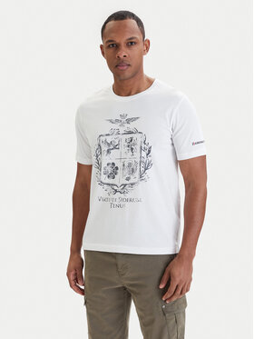 Aeronautica Militare Aeronautica Militare T-Shirt 261TS2540UJ00727 Bílá Regular Fit