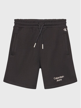 Calvin Klein Jeans Calvin Klein Jeans Pantaloncini sportivi Stack Logo IB0IB01290 Nero Regular Fit