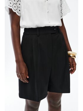 blue shadow blue shadow Bermudy Rafii Czarny Regular Fit