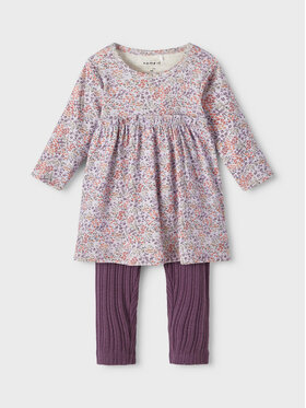 NAME IT NAME IT Komplektas: suknelė ir tamprės 13215289 Violetinė Regular Fit
