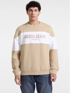 Guess Guess Bluza 168465 Brązowy Classic Fit