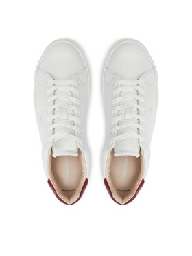 Calvin Klein Superge Cupsole Lace Up W/Ml Lth HW0HW02201 Bela