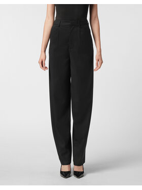 PHILIPP PLEIN PHILIPP PLEIN Bavlnené nohavice 26479 Čierna Flare Fit