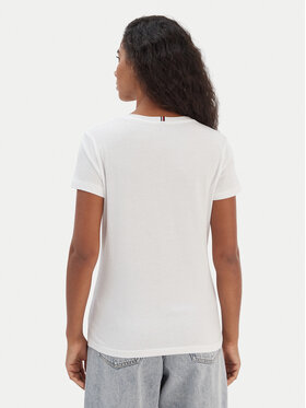 Tommy Hilfiger Tommy Hilfiger Majica WW0WW22043 Bela Regular Fit