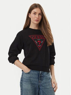 Guess Guess Bluza W6BQ16 K6064 Czarny Regular Fit