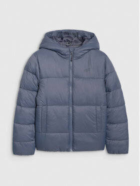 4F 4F Kurtka puchowa OUTERWEAR Szary ciemny Regular Fit