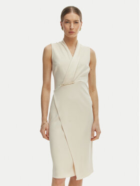 Rinascimento Rinascimento Coctailkleid CFC0128108003 Beige Slim Fit