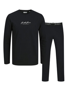 Jack & Jones Jack & Jones Pyjama Clyde 12286555 Schwarz Loose Fit