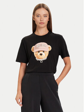 Guess Guess T-shirt V5BI09 I3Z14 Crna Relaxed Fit