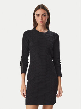 Liu Jo Sport Liu Jo Sport Úpletové šaty TF6184 MS49I Čierna Slim Fit