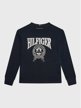 Tommy Hilfiger Tommy Hilfiger Bluzka Varsity KB0KB08024 D Granatowy Regular Fit