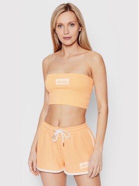 Ellesse Ellesse Top Coton Bandeau SGN15190 Pomarańczowy Slim Fit