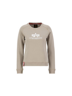 Alpha Industries Alpha Industries Bluza New Basic Sweatshirt Women Żółty Regular Fit