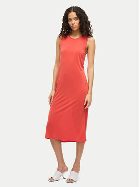 Vila Vila Vestito estivo Modala 14101675 Rosso Regular Fit