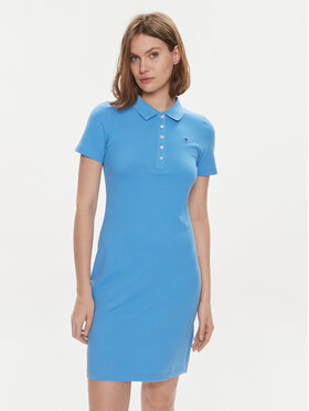 Tommy Hilfiger Tommy Hilfiger Повсякденна сукня 1985 WW0WW37853 Голубий Slim Fit