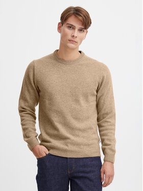 Casual Friday Casual Friday Sweter 20503970 Beżowy Regular Fit