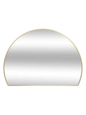 MIAhome MIAhome Lustro półokrągłe metalowa rama Alice 90x65 cm Złoty