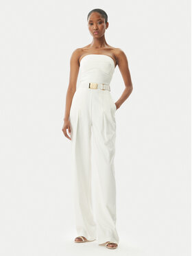 Elisabetta Franchi Elisabetta Franchi Salopetă TU05152E2 100 Écru Regular Fit