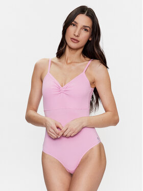 Deha Deha Боди B84001 Виолетов Slim Fit
