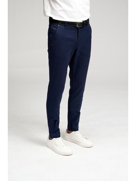 TeeShoppen TeeShoppen Chinosy 'Perform Collection' Niebieski Slim Fit